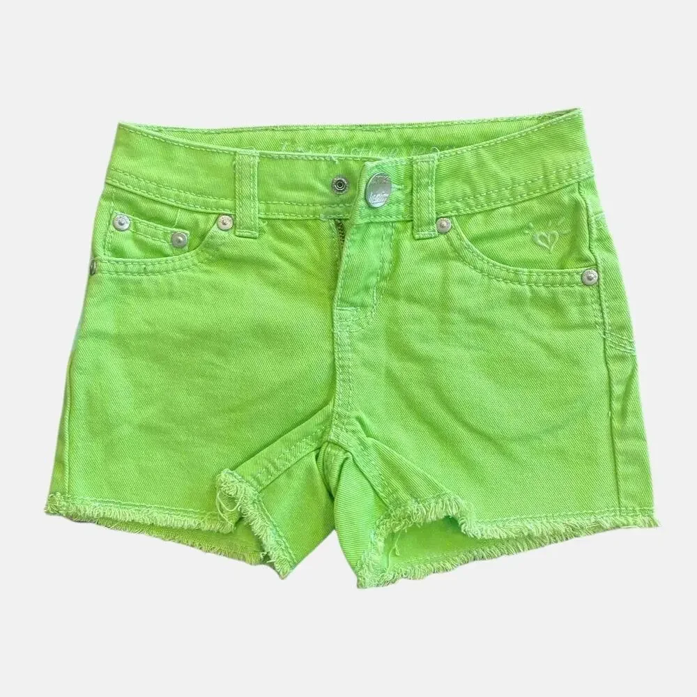 Justice Girls Green Short Size 7S